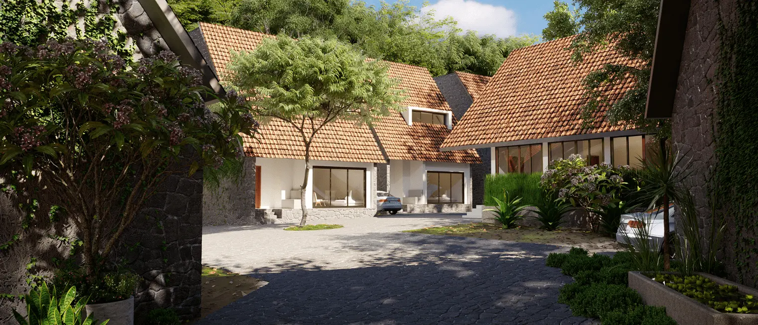 Charming house with red-tiled roof